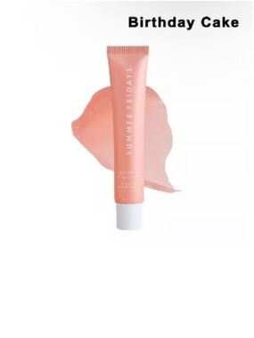 🔥3-$30🔥Summer Fridays Birthday Cake Lip Balm - Coral Pink